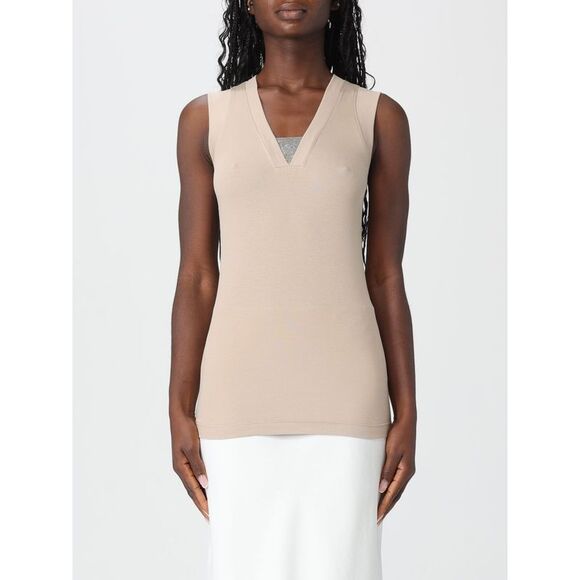 Brunello Cucinelli Top Woman Beige
